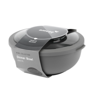 Amuse Life Dinner Bowl Met Deksel Grijs 2000ml