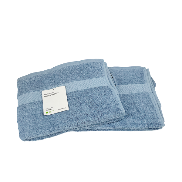 Bath towel Ice blue 60x110cm 2 pieces