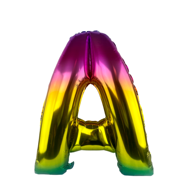 Ballonfolie Letter A Rainbow 86cm