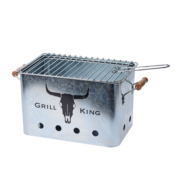 BBQ Barbecue Argent 32x20x20cm