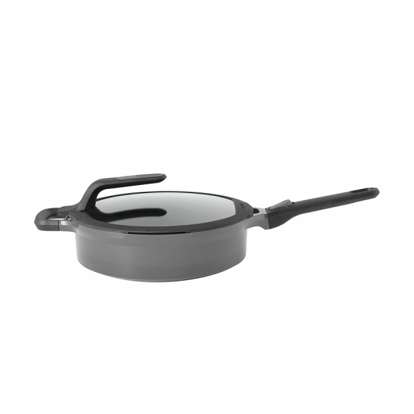 BergHOFF GEM Poignée amovible avec couvercle Stay Cool Grey Ø28cm