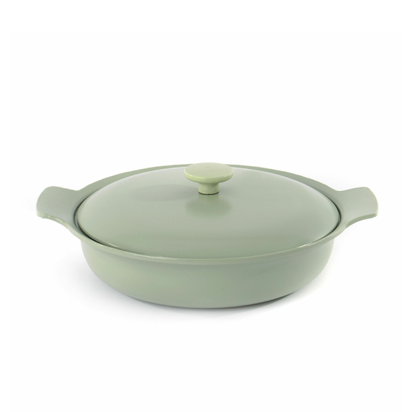 BergHOFF Ron Sauteerpan With Lid Cast iron Green Ø28cm