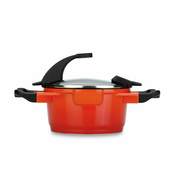 BergHOFF Virgo Cooking Pot With Lid Orange Ø16cm