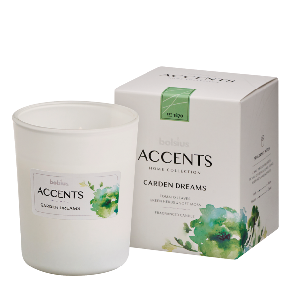 Bolsius Scented glass Accents Garden Dreams 92/76mm