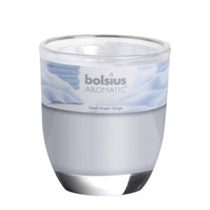 Bolsius Geurglas Fresh Linen 80/70mm