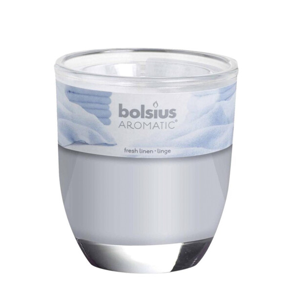 Bolsius Verre parfumé Fresh Linge de maison 80/70mm