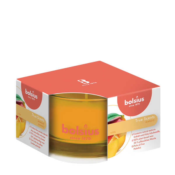 Bolsius Duftglas True Scents Mango 50/80mm
