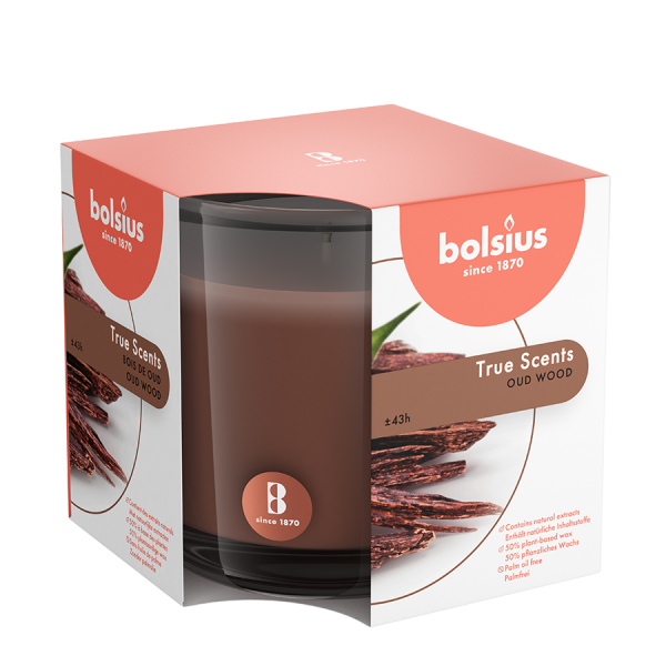 Bolsius Duftglas True Scents Old Wood 95/95mm