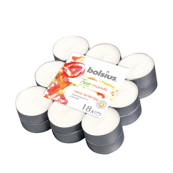 Bolsius Geurtheelicht True Moods New Energy 18 Stück