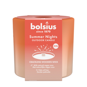 Bolsius Outdoor Glas Summer Nights Ivoor 62/106mm