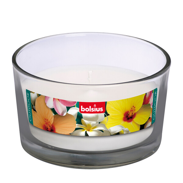 Bolsius Outdoor Glass White 62/106mm