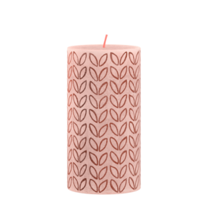Bolsius Rustieke Stompkaars Silhouette Sunny Edition Misty Pink 130/68mm