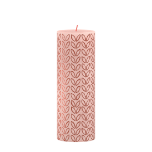 Bolsius Rustieke Stompkaars Silhouette Sunny Edition Misty Pink 190/68mm