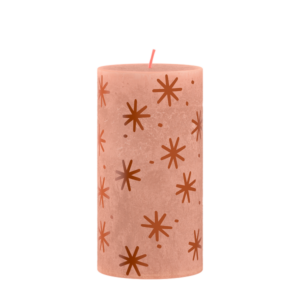 Bolsius Rustieke Stompkaars Silhouette Winter Edition Creamy Caramel 130/68mm