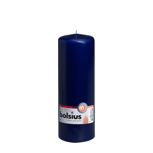 Bolsius Blunt Kerze Dunkelblau 200/68mm