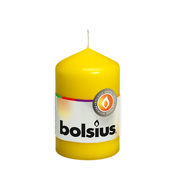Bolsius Buck Kerze Gelb 80/48mm