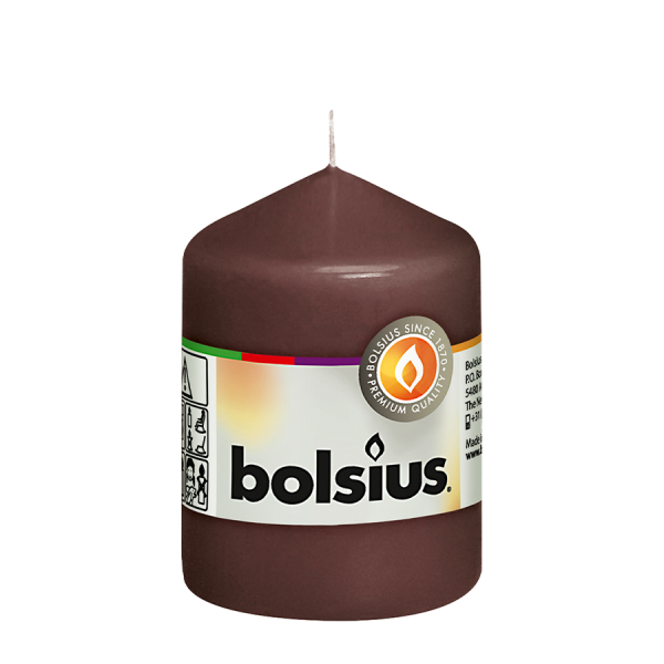 Bolsius Buchweizen Kastanie braun 80/58 mm