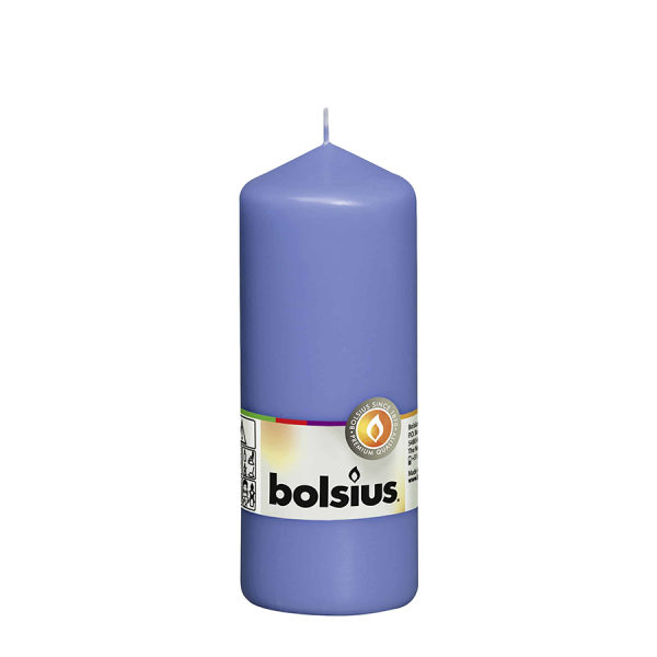 Bolsius Blaue Kerze Cornflower Blue 150/58mm