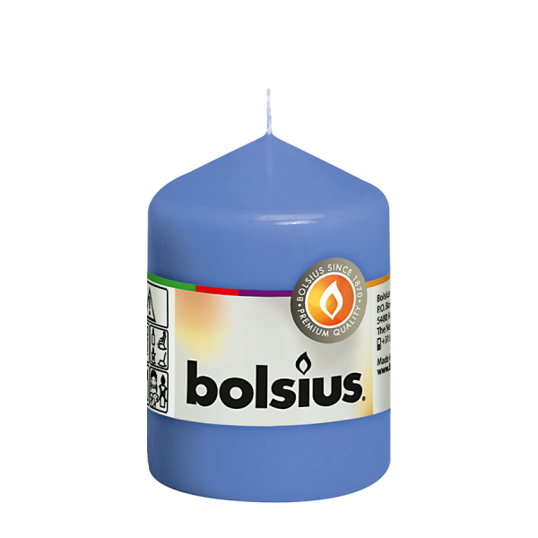 Bolsius Blunt Kerze Cornflower Blue 80/58mm
