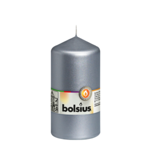 Bolsius Stompkaars Zilver 130/68mm