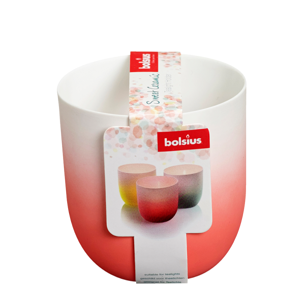 Bolsius Tea Light Holder Ceramic Sweet Pink 75/70mm