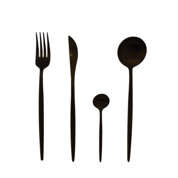 Gemeo Set Serwa Black Matt 16-Stück