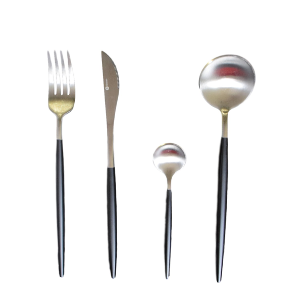 Gemeo Set Serwa Black/Silver Matt 16-piece