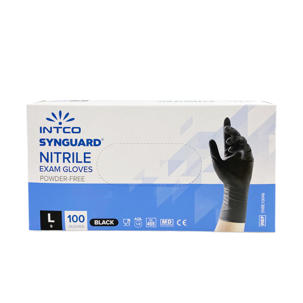 Intco Synguard Handschoenen Nitrile Zwart L 100 stuks