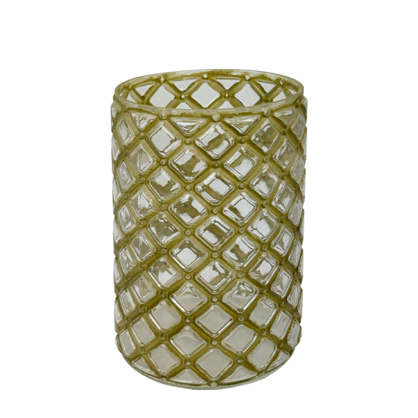 J-line Windlight Glass Green Ø13x20cm
