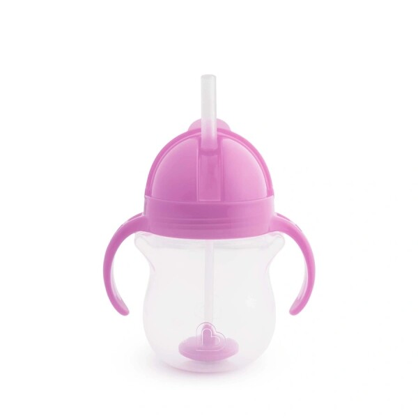 Munchkin Tip & Sip Straw Cup Weighted 207ml Purple