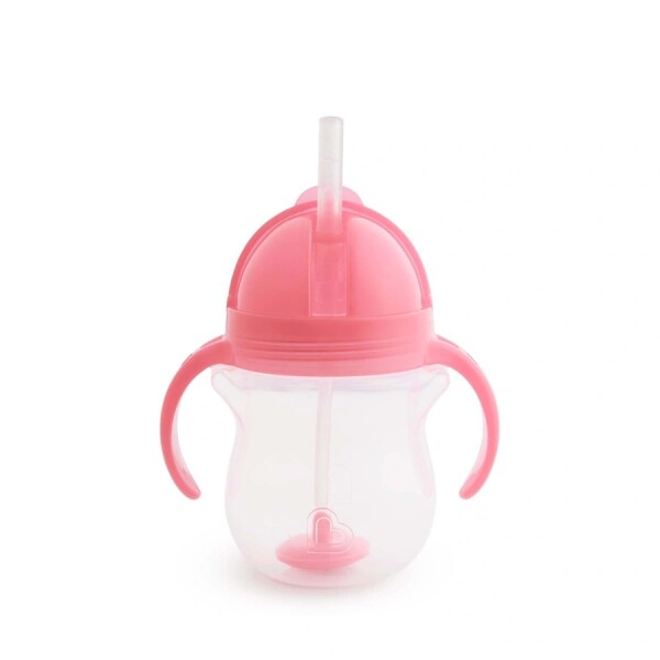 Munchkin Tip & Sip Straw Cup Weighted 207ml Pink