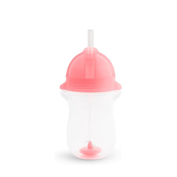 Munchkin Tip & Sip Straw Cup Weighted 296ml Pink