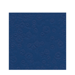 Paper+Design Servet 3-laags 25x25cm Moments Reliëf Blauw 16 stuks