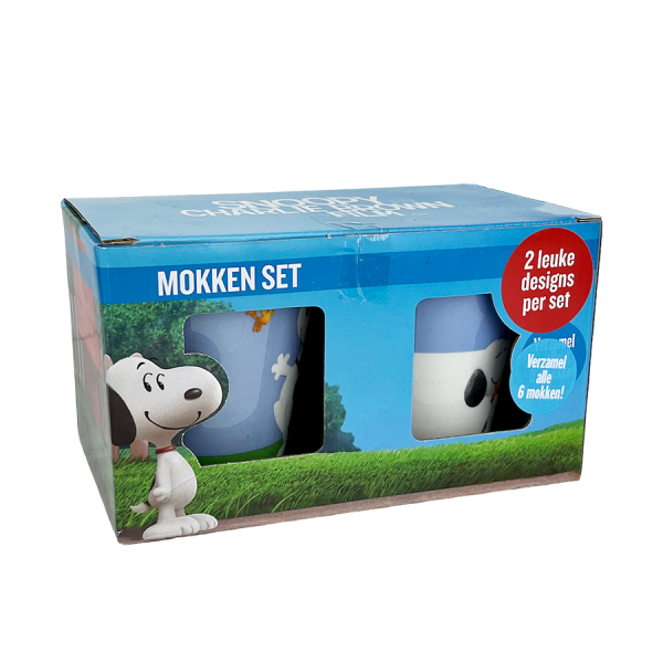 Snoopy Becher Set 250ml 2-Stück Rot