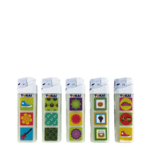 Tokai Aansteker Elektrisch Popart 5 Stuks 2.5x1x8cm