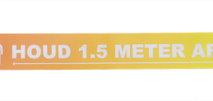 Vloersticker XL ‘Houd 1,5 meter afstand’
